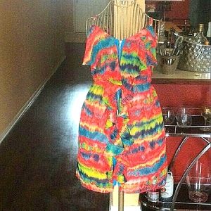 Pink Owl Multicolored Mini Dress 🍓